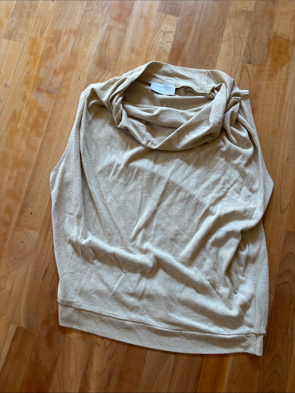 Modern Citizen Beige Cowl Neck Sleeveless Top